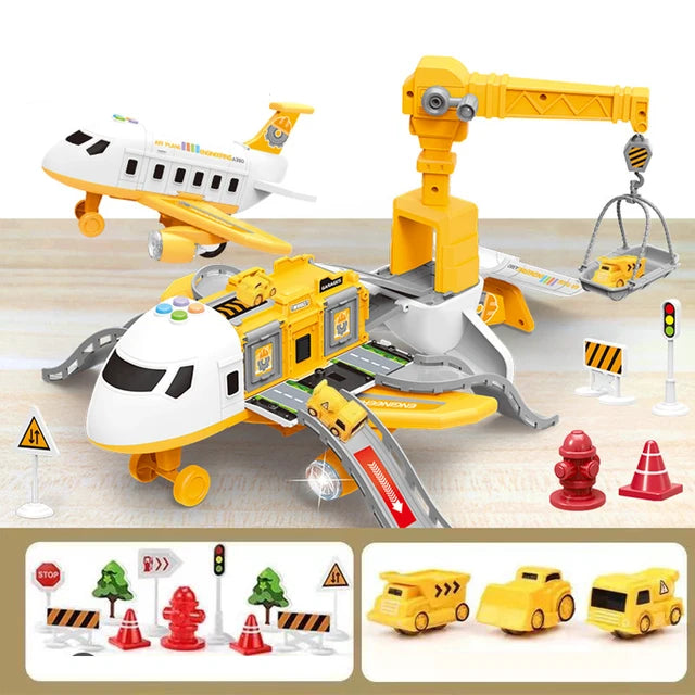 Avion Jouet Interactif pour Enfants - Accessoires Inclus et Design Durable