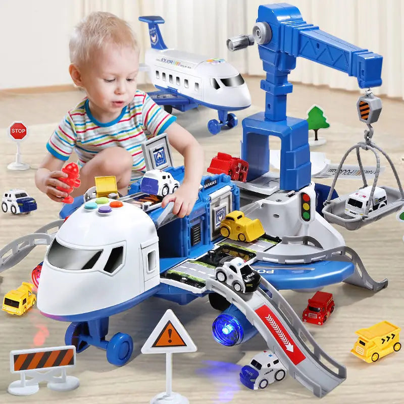 Avion Jouet Interactif pour Enfants - Accessoires Inclus et Design Durable