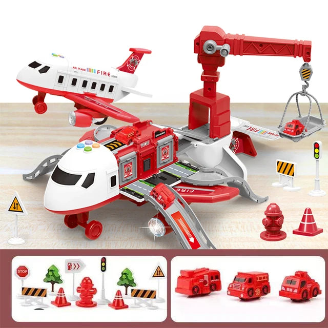 Avion Jouet Interactif pour Enfants - Accessoires Inclus et Design Durable