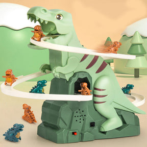 Piste de Course Dinosaure Interactive - Voitures Grimpantes et Éclairage LED