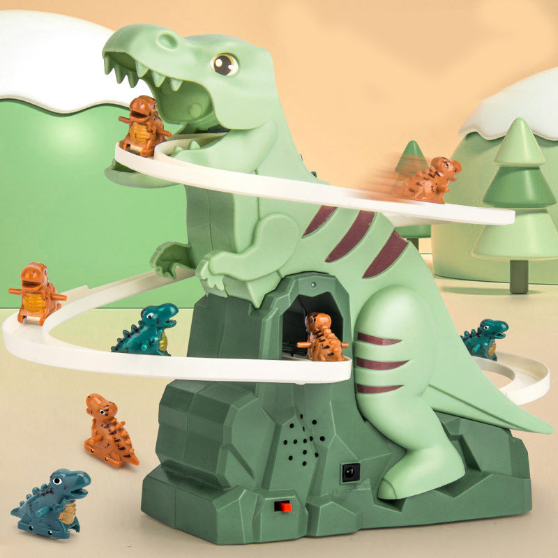 Piste de Course Dinosaure Interactive - Voitures Grimpantes et Éclairage LED
