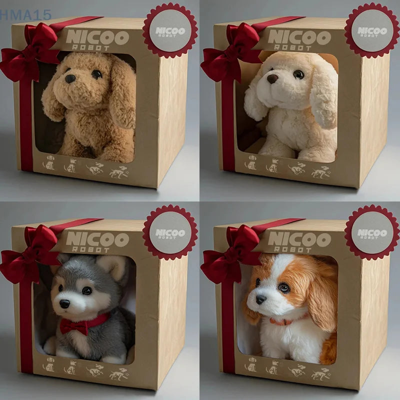 Chiot Robot Interactif pour Enfants - Actions et Sons Réalistes Alimentés par IA
