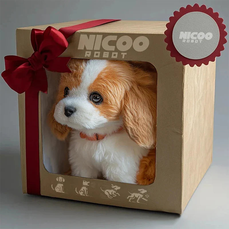 Chiot Robot Interactif pour Enfants - Actions et Sons Réalistes Alimentés par IA