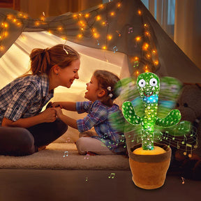 Cactus en Peluche Interactif pour Enfants - Jouet Dansant et Amusant en Tissu Doux