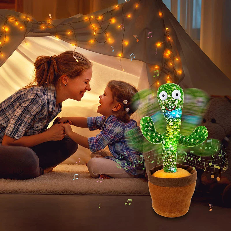Cactus en Peluche Interactif pour Enfants - Jouet Dansant et Amusant en Tissu Doux