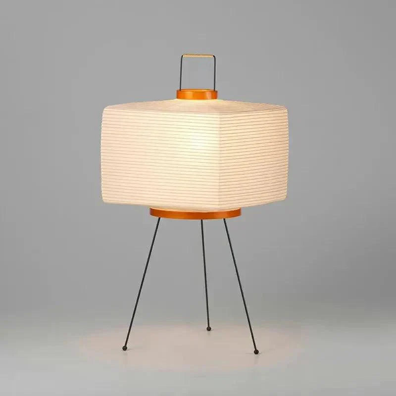 Lampe en Papier de Riz Japandi - Éclairage Ambiant et Style Wabi-Sabi
