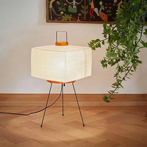 Lampe en Papier de Riz Japandi - Éclairage Ambiant et Style Wabi-Sabi
