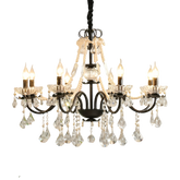 Lustre en Cristal Noir Contemporain - Élégance et Luxe pour Votre Intérieur