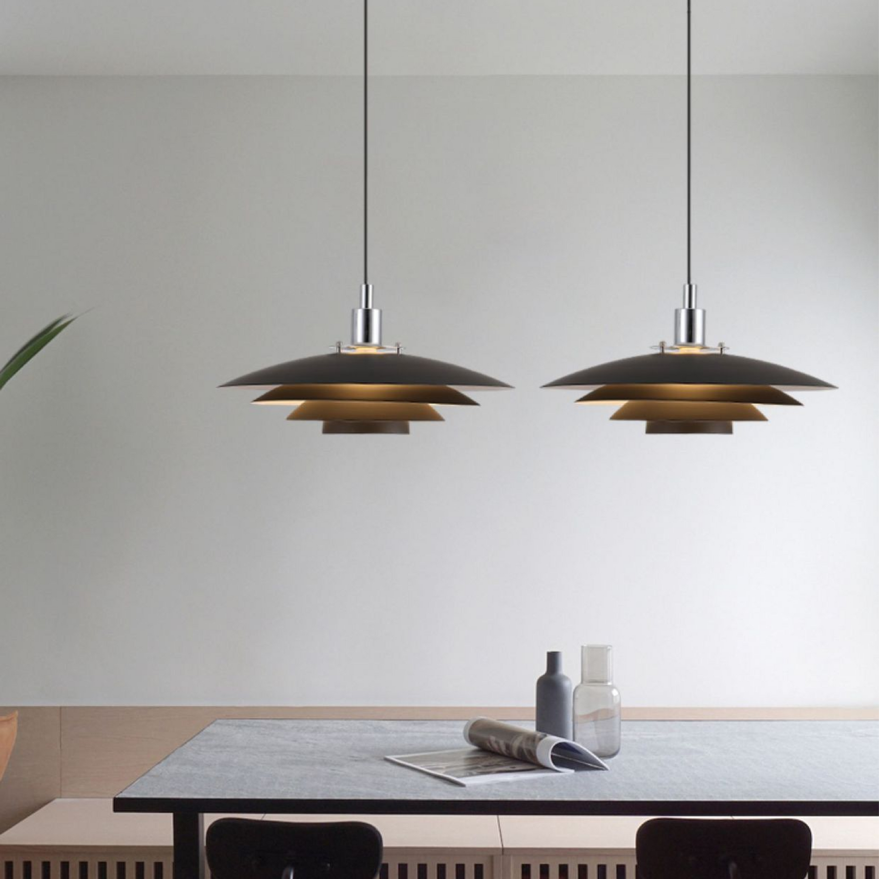 Lampe Pendante en Métal Minimaliste - Design Contemporain et Réglable