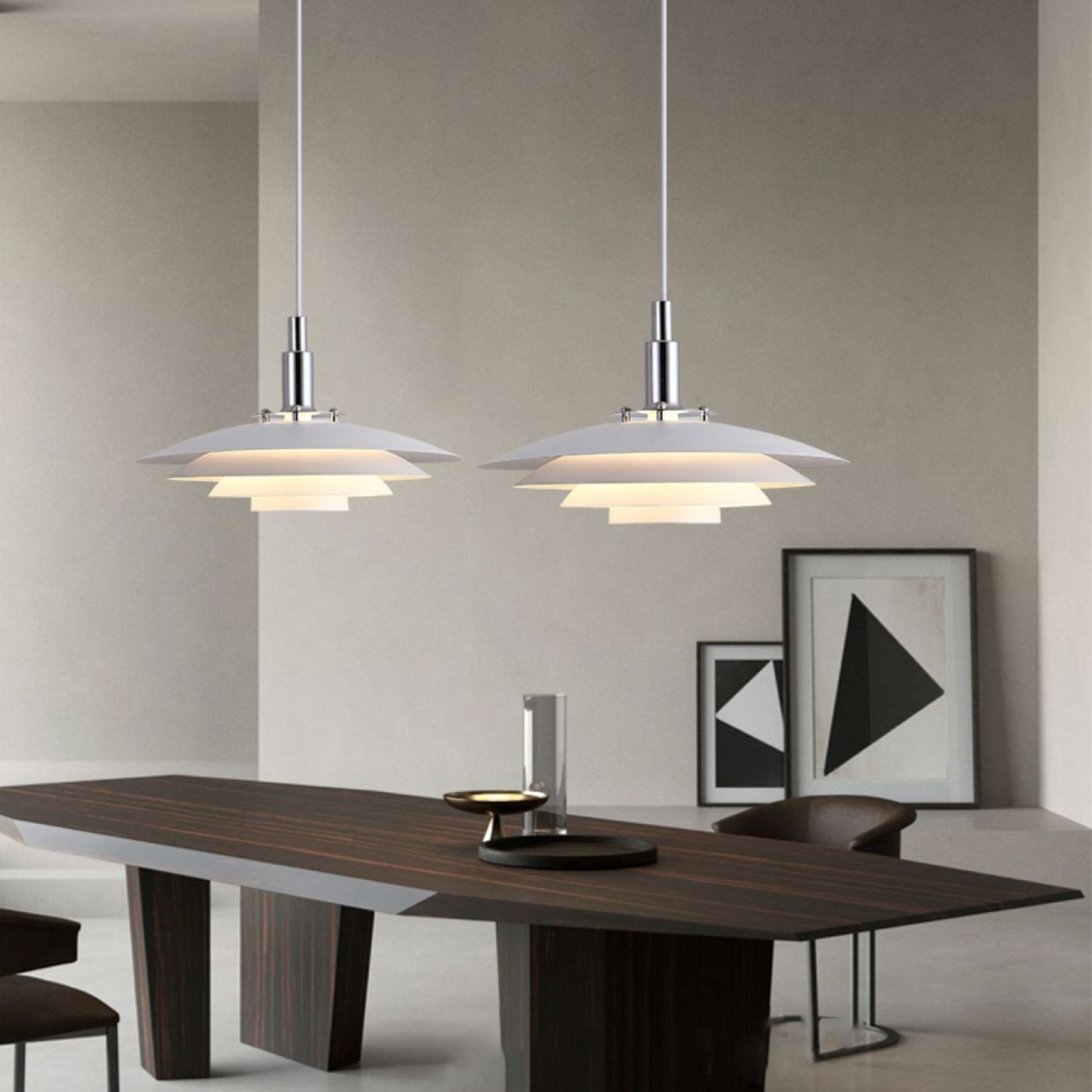 Lampe Pendante en Métal Minimaliste - Design Contemporain et Réglable