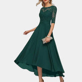Robe Maxi Élégante en Chiffon - Silhouette A-Ligne et Détails Raffinés