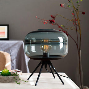 Lampe de Table LED en Verre - Éclairage Chaleureux et Design Élégant