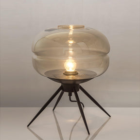 Lampe de Table LED en Verre - Éclairage Chaleureux et Design Élégant