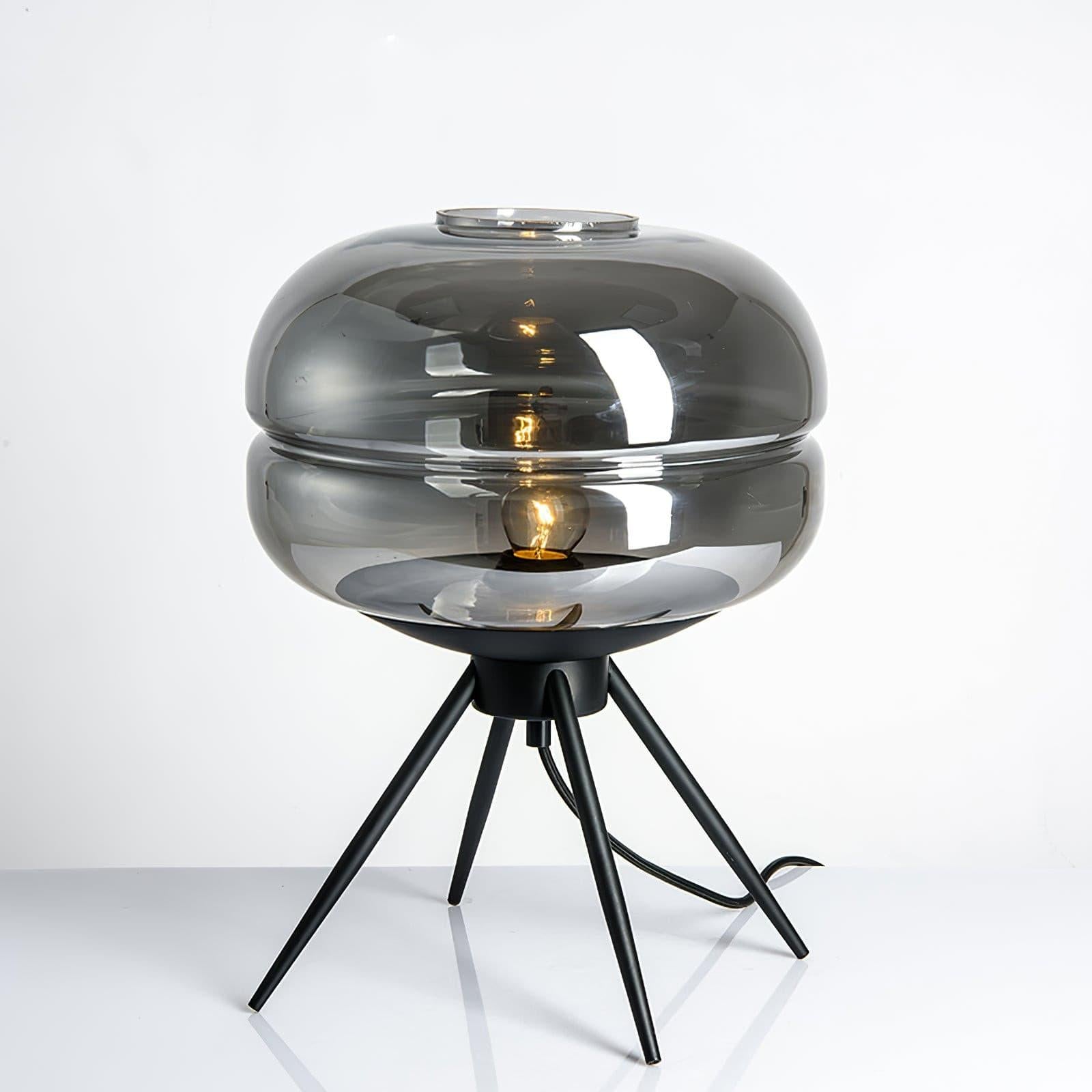 Lampe de Table LED en Verre - Éclairage Chaleureux et Design Élégant