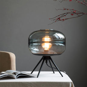 Lampe de Table LED en Verre - Éclairage Chaleureux et Design Élégant