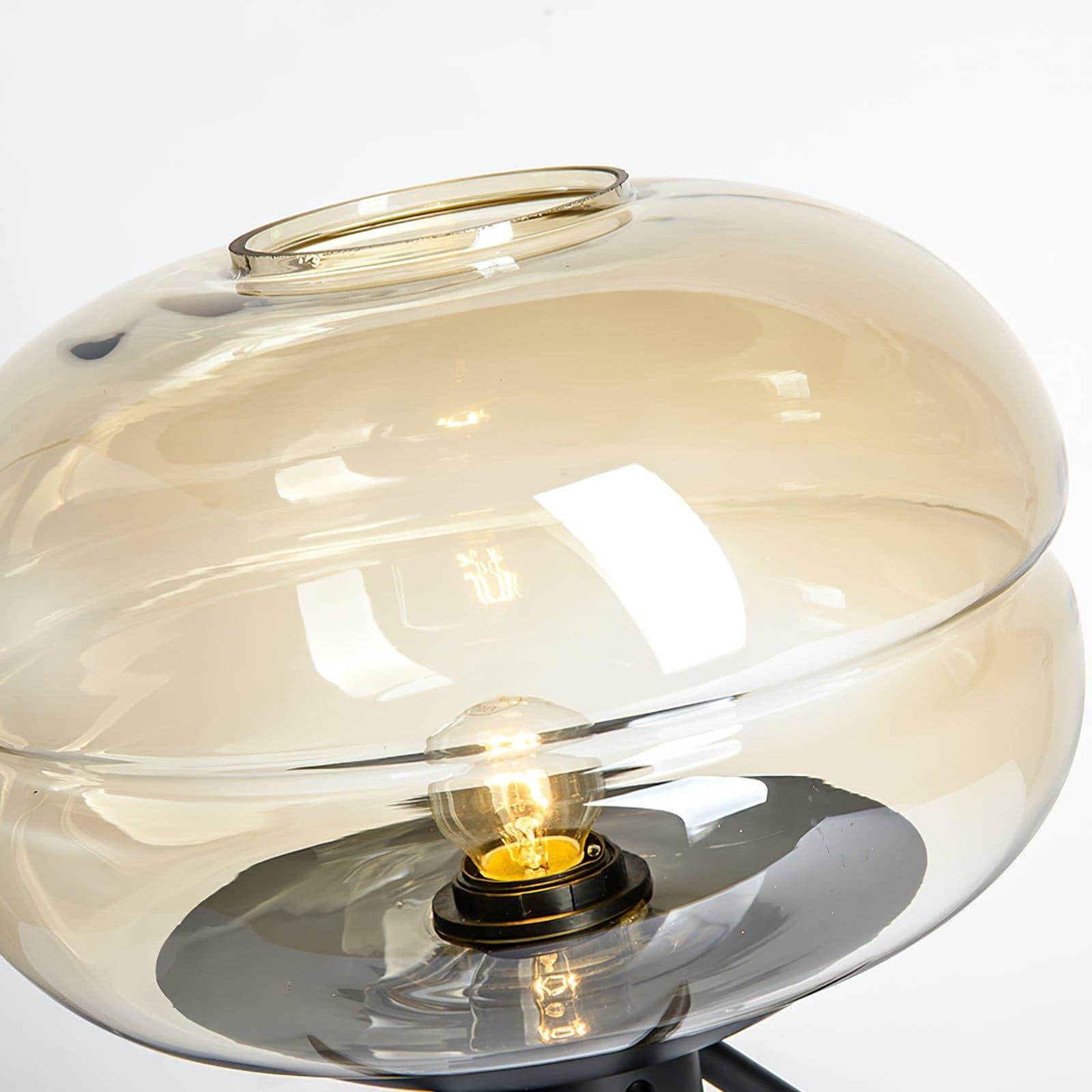 Lampe de Table LED en Verre - Éclairage Chaleureux et Design Élégant