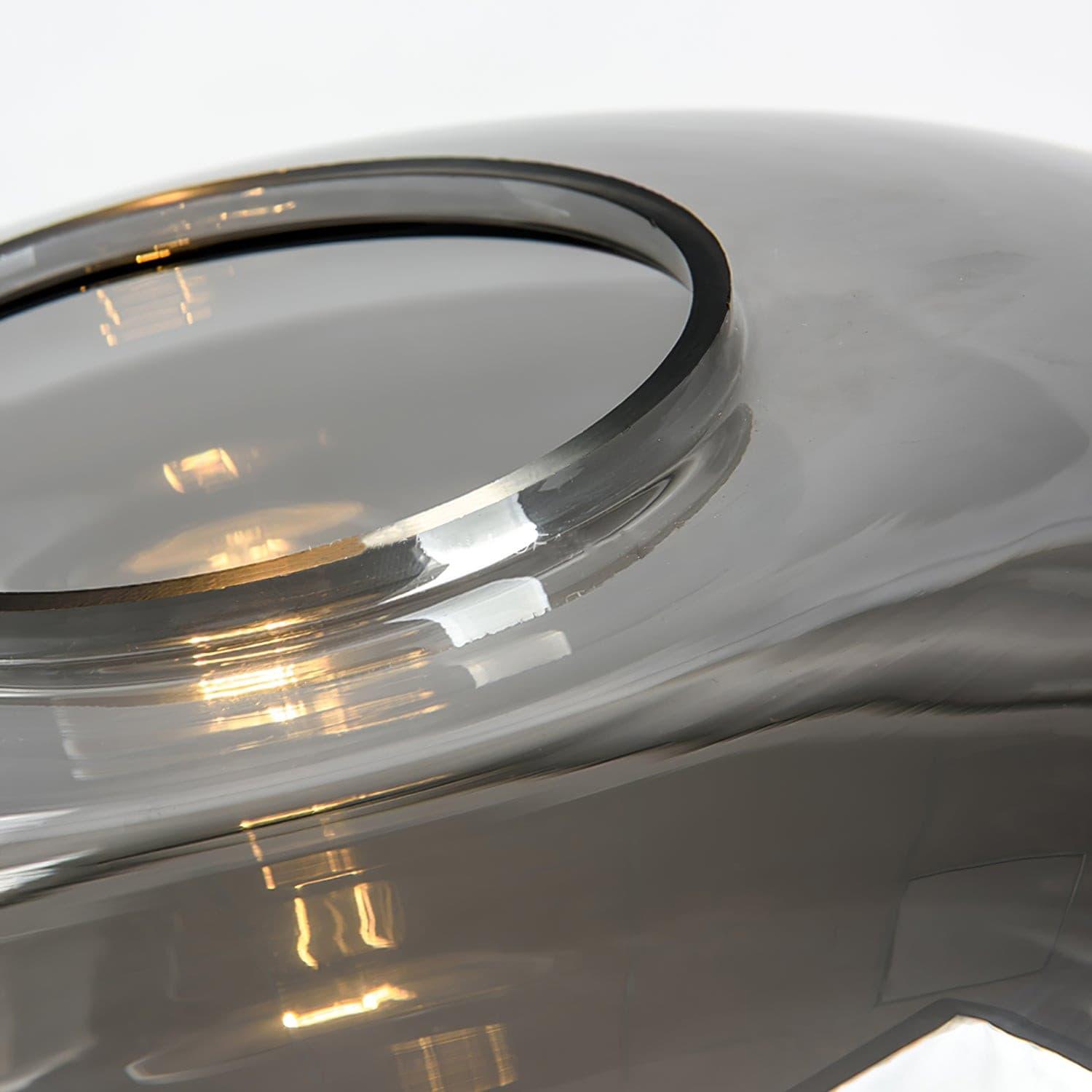 Lampe de Table LED en Verre - Éclairage Chaleureux et Design Élégant