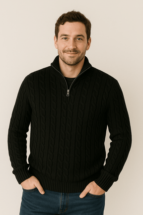 Pull en Tricot Doux pour Hommes - Élégance Moderne et Chaleur Confortable