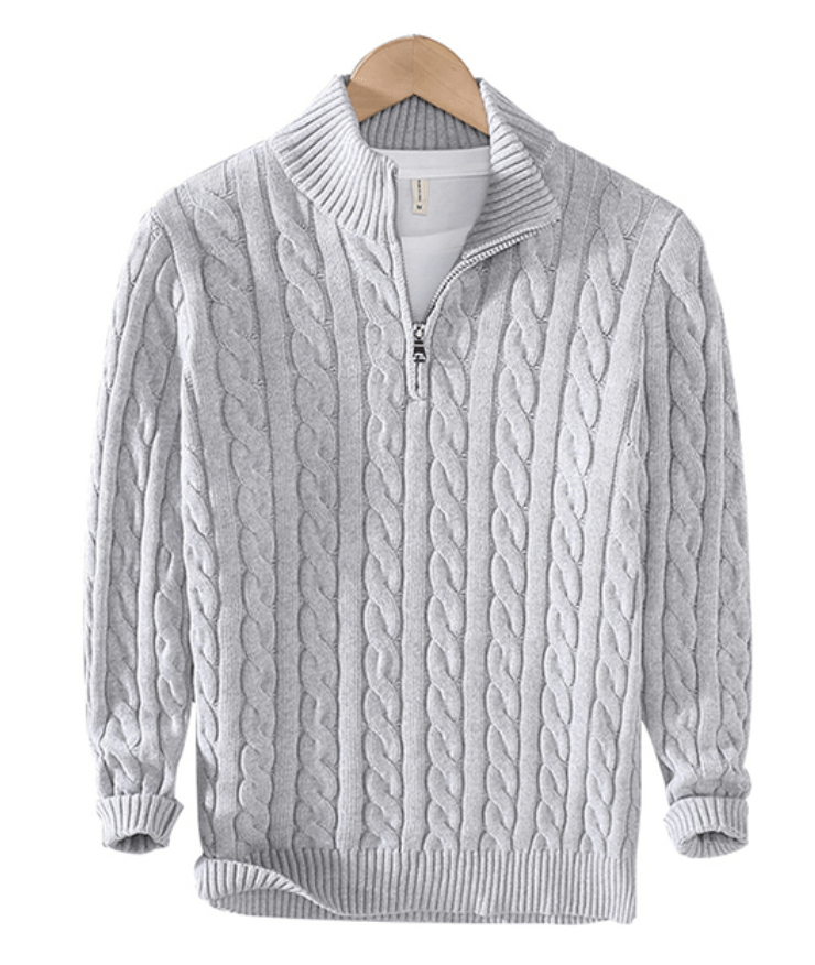 Pull en Tricot Doux pour Hommes - Élégance Moderne et Chaleur Confortable