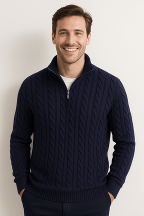 Pull en Tricot Doux pour Hommes - Élégance Moderne et Chaleur Confortable