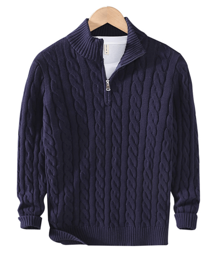 Pull en Tricot Doux pour Hommes - Élégance Moderne et Chaleur Confortable