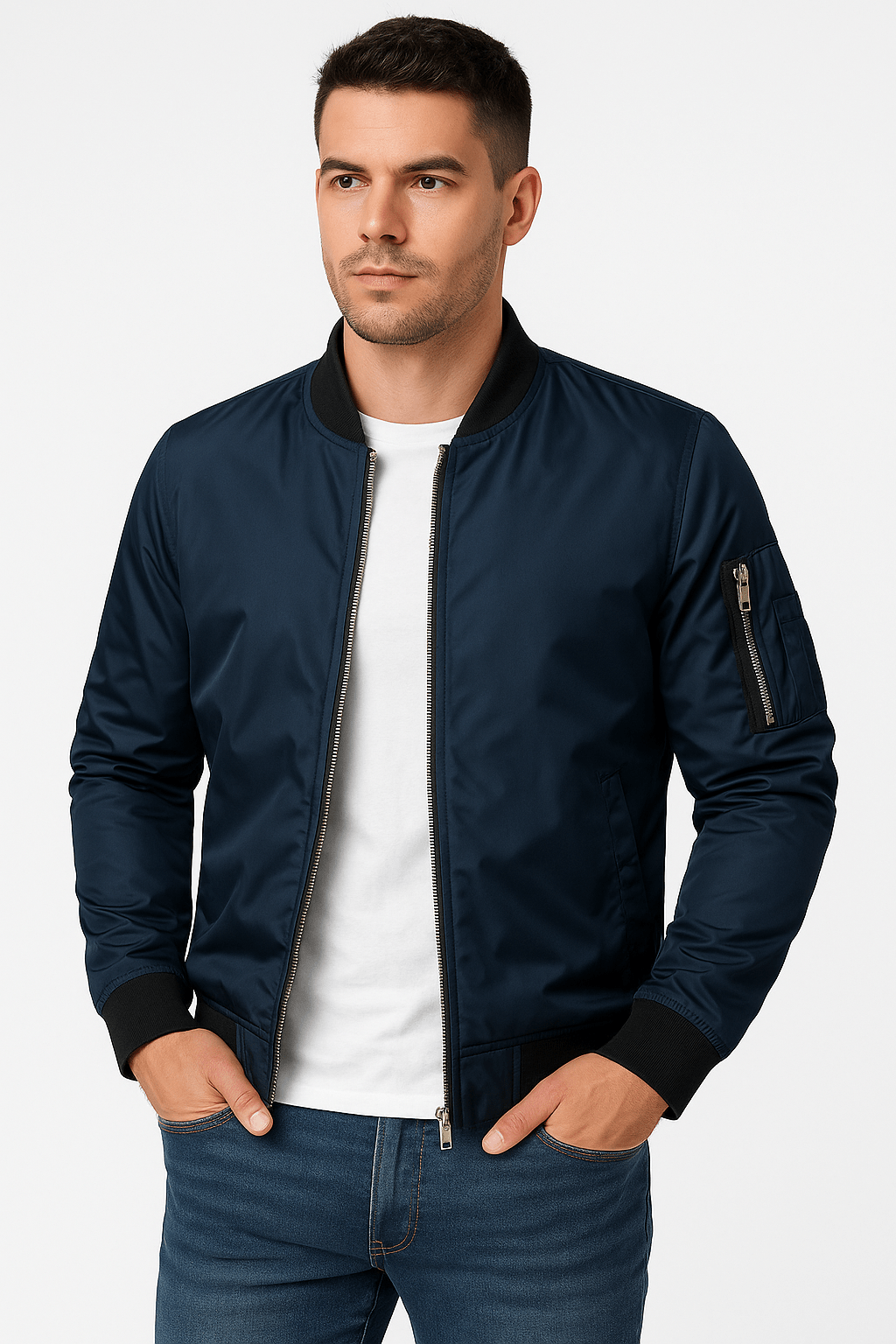 Veste Bomber Léger pour Hommes - Style Urbain et Confort Optimal