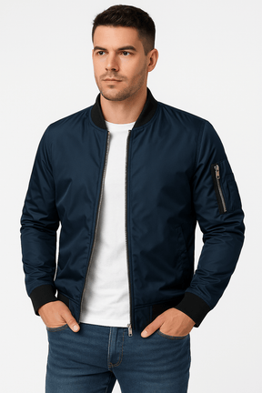 Veste Bomber Léger pour Hommes - Style Urbain et Confort Optimal