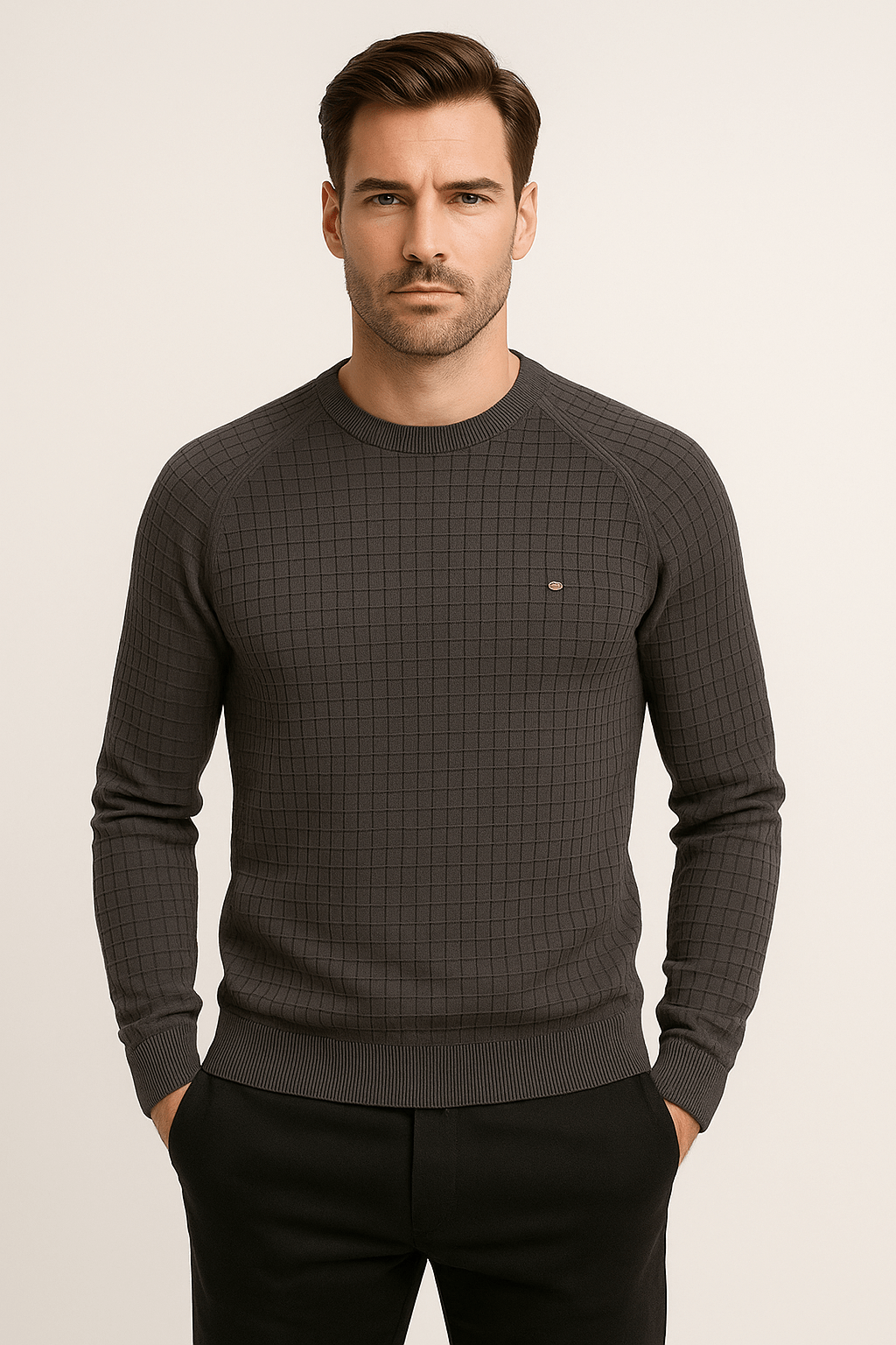 Sweat à Texture Unique pour Hommes - Confort et Style Contemporain