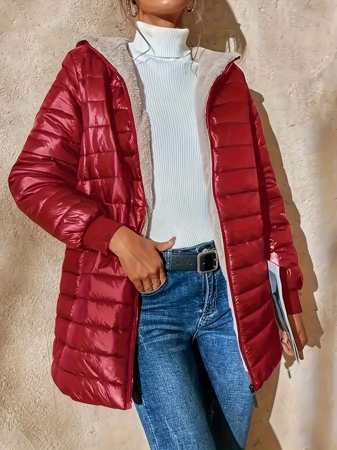 Manteau d'hiver Long pour Femmes - Imperméable et Élégant pour la Mi-saison
