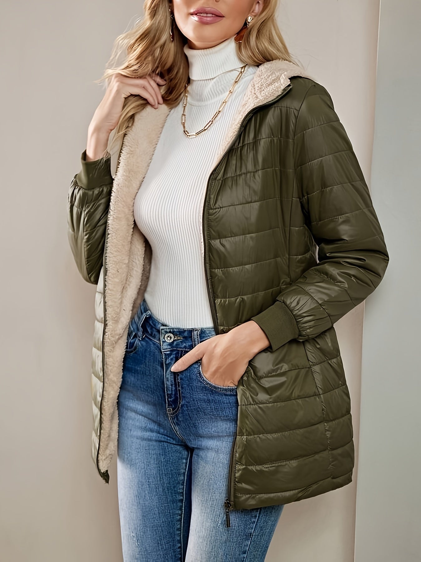 Manteau d'hiver Long pour Femmes - Imperméable et Élégant pour la Mi-saison