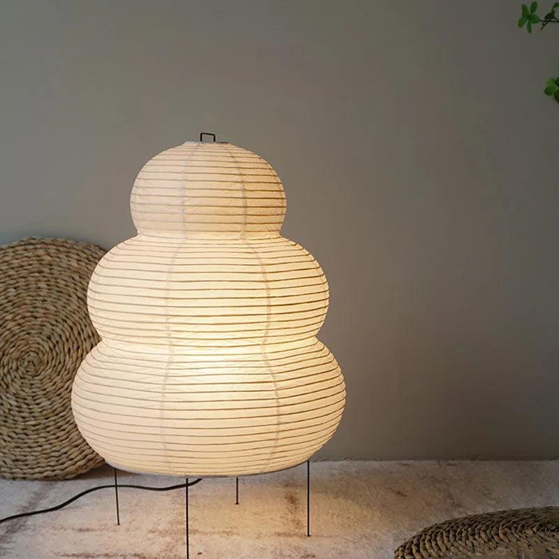 Lampe LED en Papier de Riz - Lumière Douce et Écologique