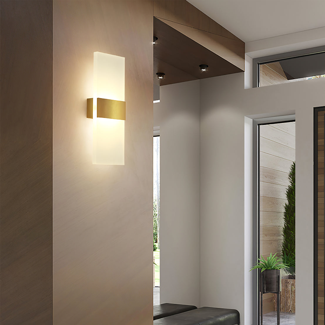 Applique Murale Mid-Century - Éclairage LED Durable et Élégant