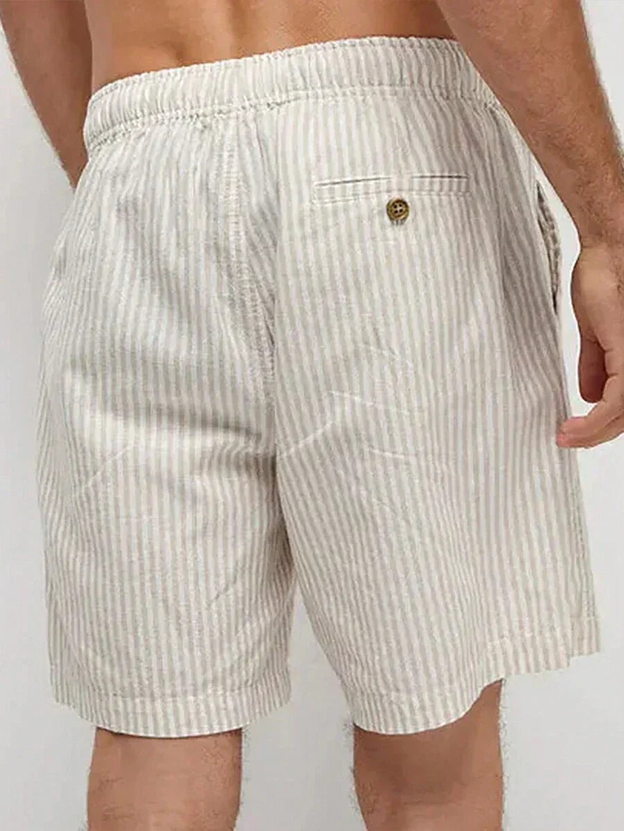 Shorts Décontractés à Rayures Modernes - Confort et Style pour l'Été