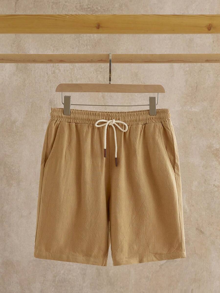 Shorts Décontractés à Taille à Cordon - Confort et Style pour Journées Chaudes