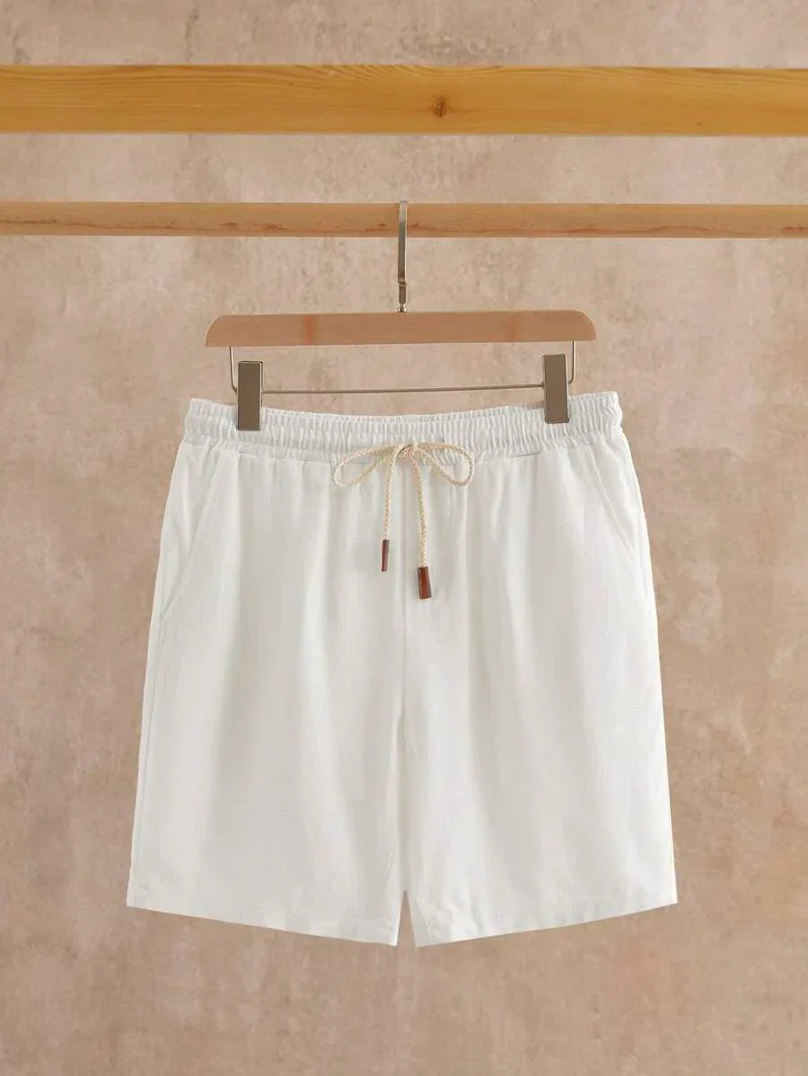Shorts Décontractés à Taille à Cordon - Confort et Style pour Journées Chaudes