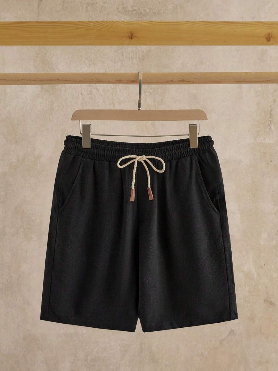 Shorts Décontractés à Taille à Cordon - Confort et Style pour Journées Chaudes