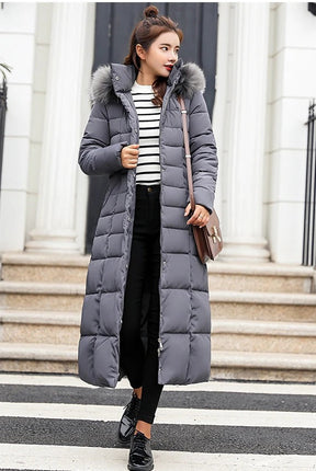 Manteau Puffer Long pour Femmes - Élégant et Confortable pour Hiver