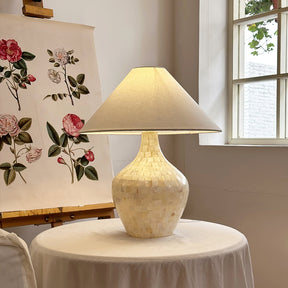 Lampe de Table en Coquillages - Design Élégant et Ambiance Apaisante