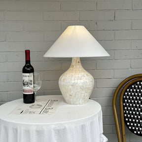 Lampe de Table en Coquillages - Design Élégant et Ambiance Apaisante