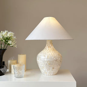 Lampe de Table en Coquillages - Design Élégant et Ambiance Apaisante