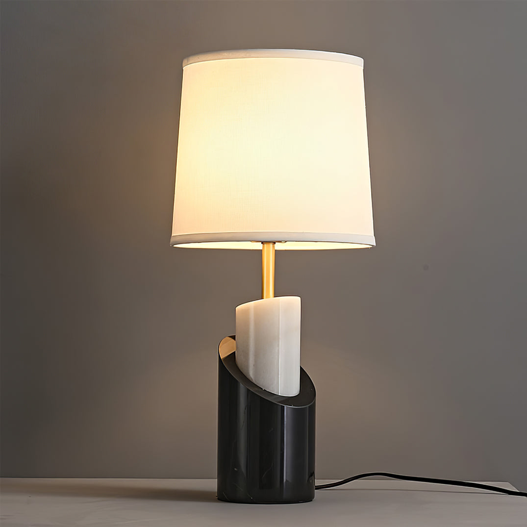 Lampe de Table en Marbre et Laiton - Élégance Classique pour Votre Intérieur