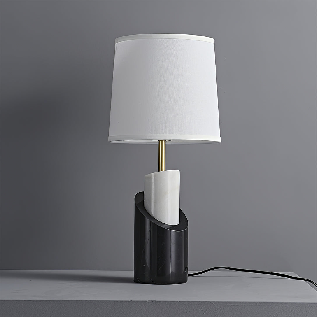 Lampe de Table en Marbre et Laiton - Élégance Classique pour Votre Intérieur