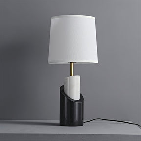Lampe de Table en Marbre et Laiton - Élégance Classique pour Votre Intérieur