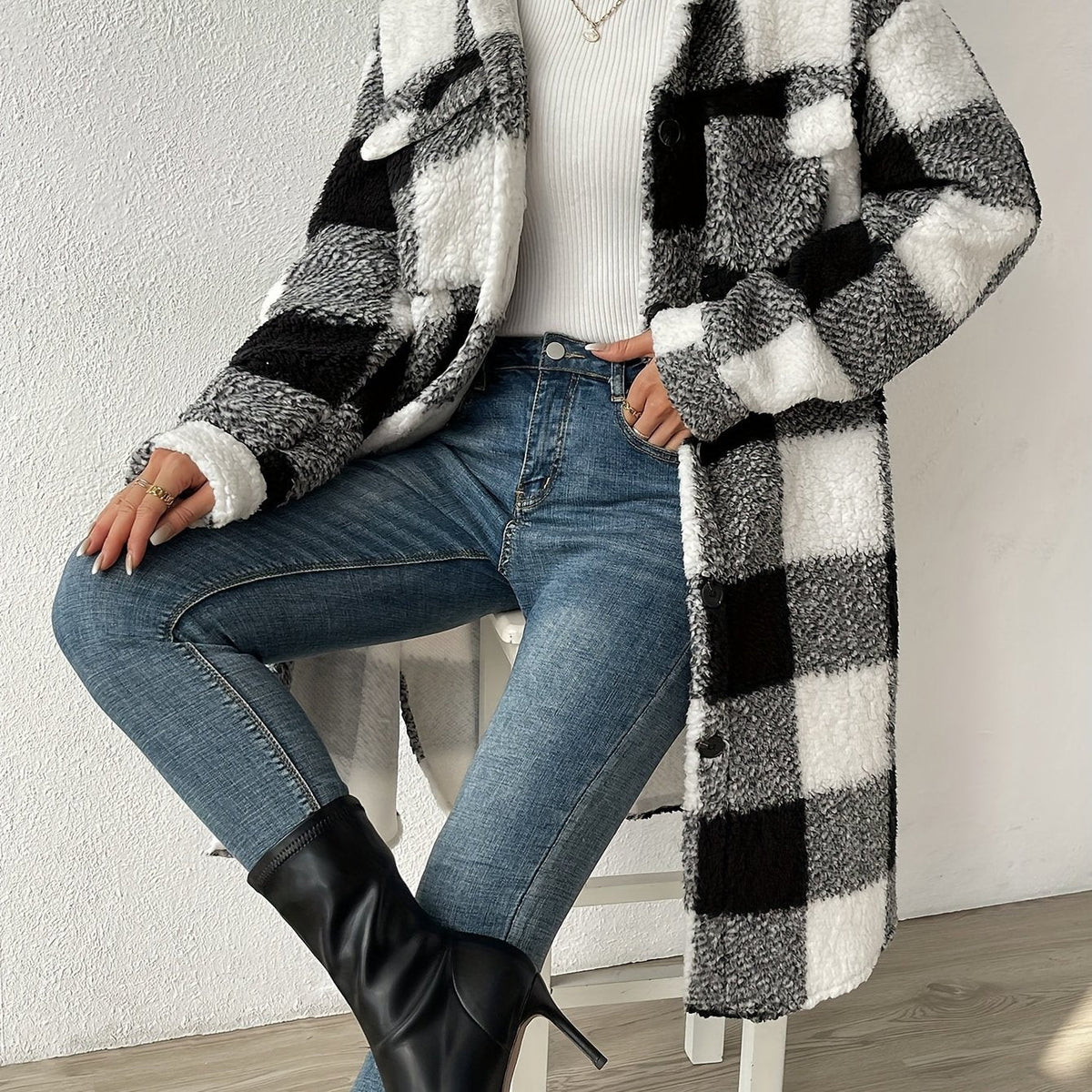 Manteau en Fleece Teddy pour Femmes - Confort Douillet et Style Hivernal