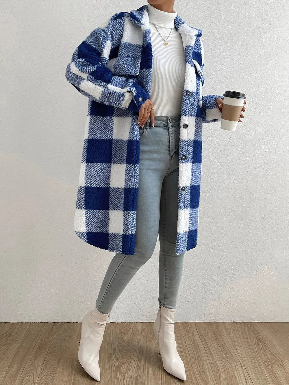 Manteau en Fleece Teddy pour Femmes - Confort Douillet et Style Hivernal