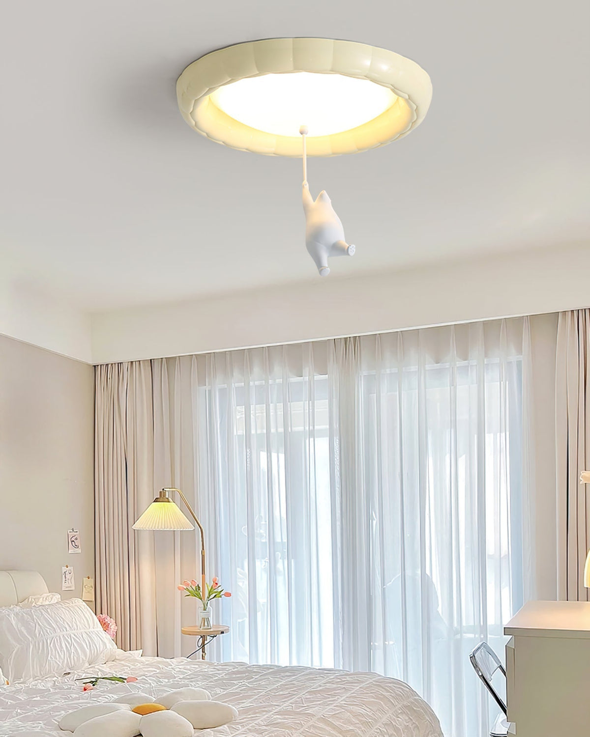 Plafonnier Ours Mignon pour Enfants - Éclairage Doux et Ambiance Joyeuse