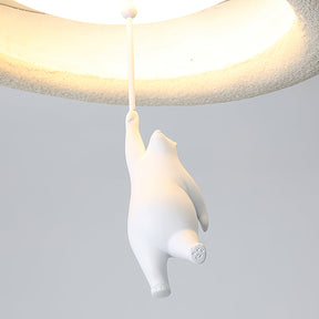 Plafonnier Ours Mignon pour Enfants - Éclairage Doux et Ambiance Joyeuse
