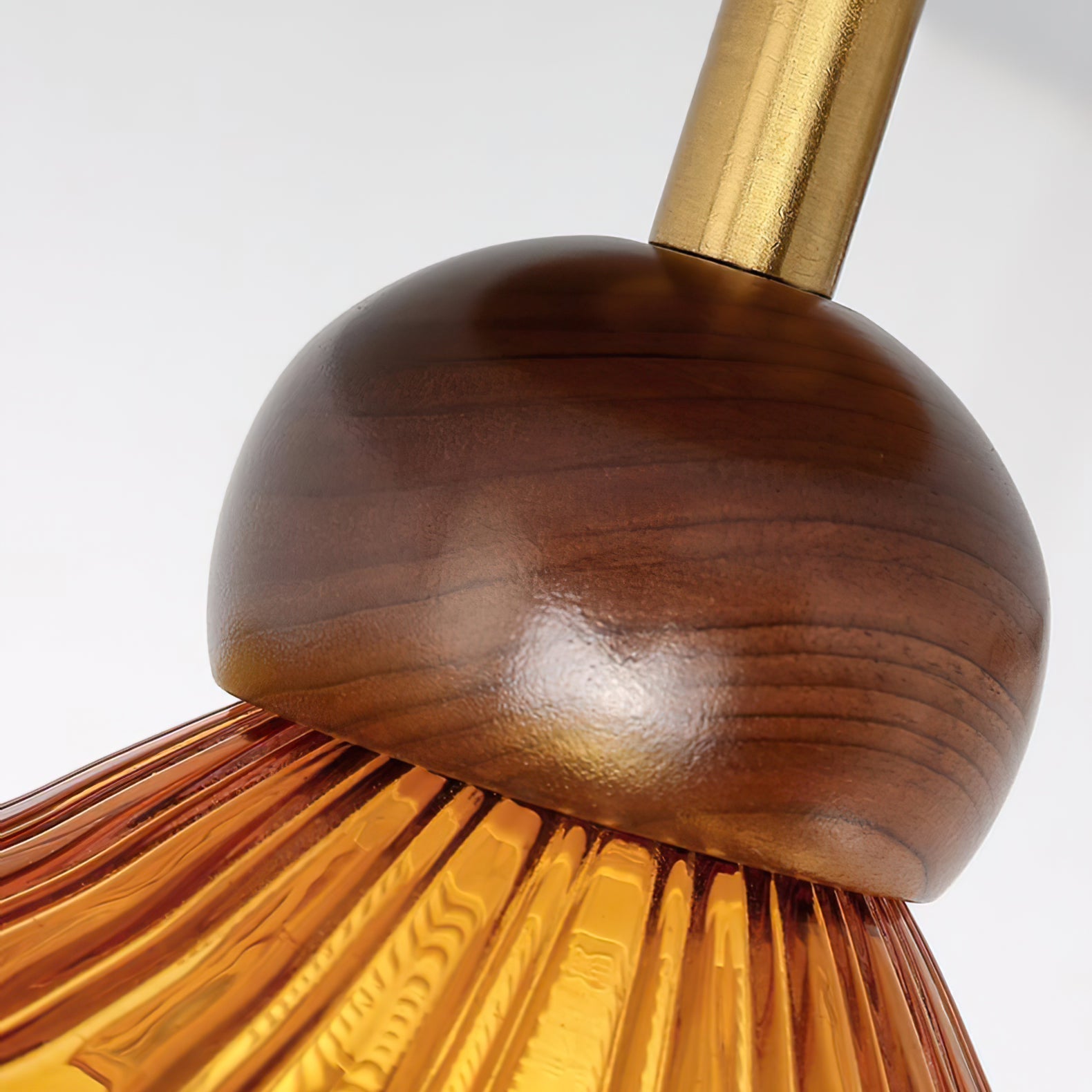 Lampe de Plafond en Bois - Ambiance Sereine et Élégante