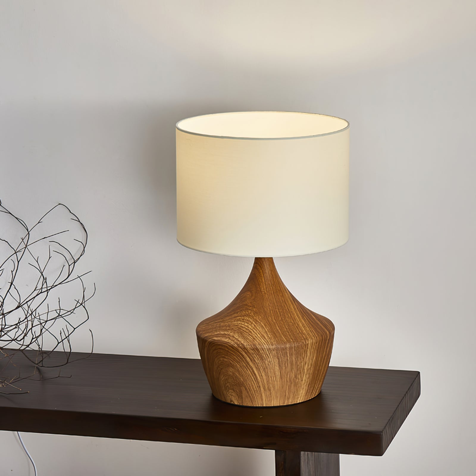 Lampe de Table Moderne en Tissu - Design Élégant et Lumière Chaleureuse