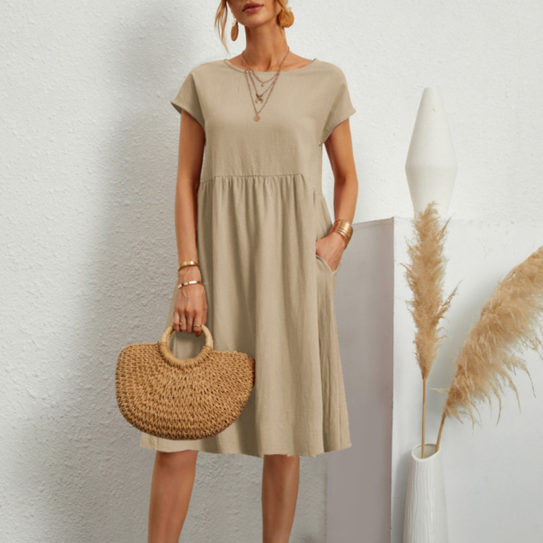 Robe d'Été Élégante pour Femmes - Polyester Écologique et Confort Optimal